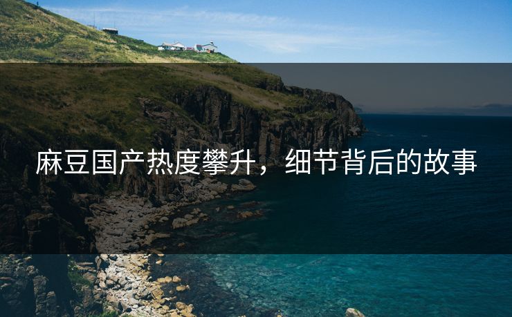 麻豆国产热度攀升,细节背后的故事 第1张 麻豆国产热度攀升,细节背后的故事 第1张